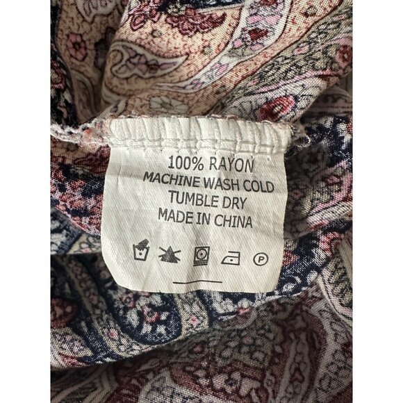 Anthropologie Kindred Maxi Dress Medium Boho Cowgirl Smocked Peasant Fairy - Picture 7 of 7